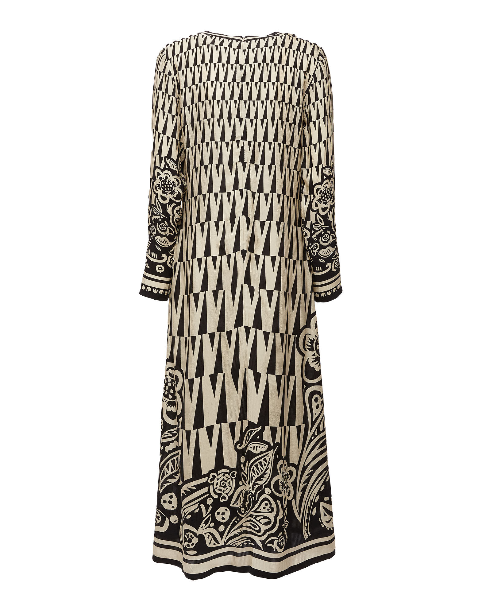 La DoubleJ Long Sleeve Swing Dress Fauve Plac&eacute;e DRE0231VIS004FAU0003