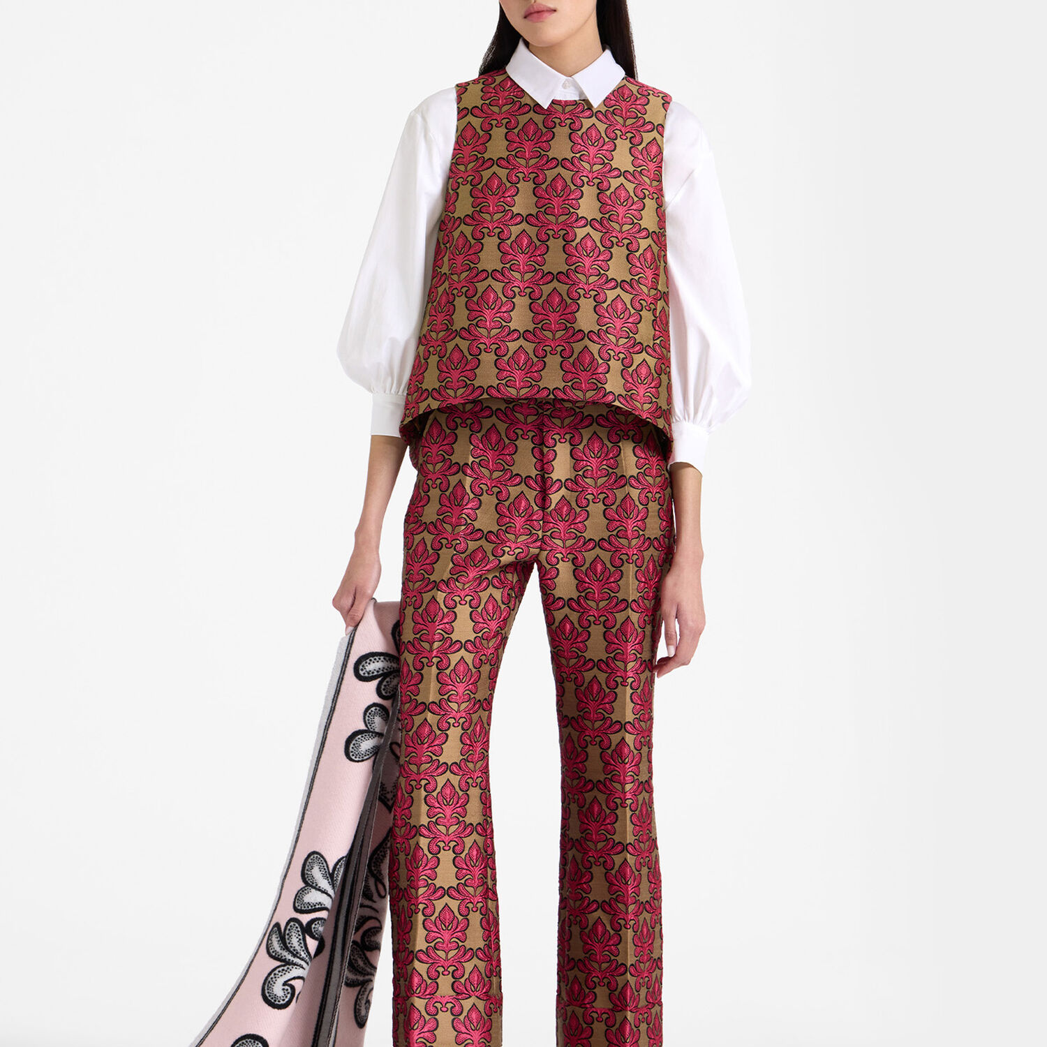 La Doublej Hendrix Pants In Herald Fuchsia