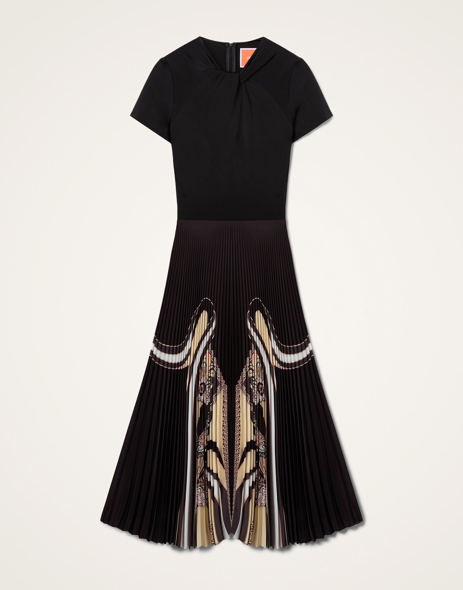 La DoubleJ Chignon Dress Ambrosia Plac&eacute;e Black DRE1030CHF007AMB03BL01