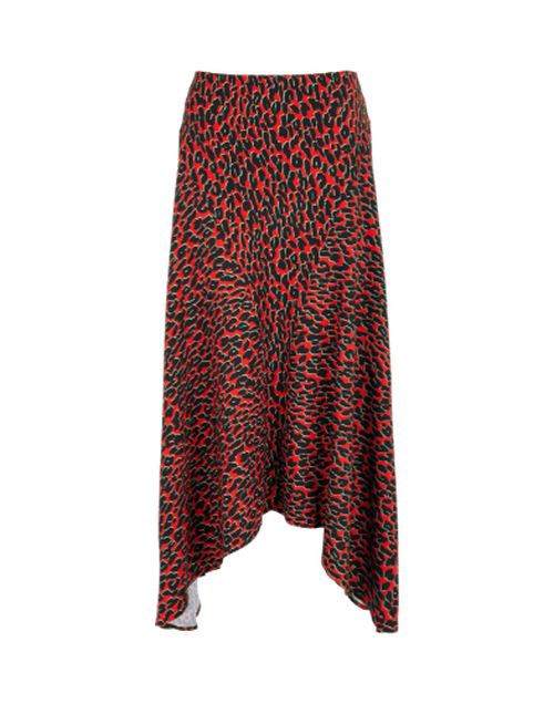 LaDoubleJ Martha Skirt Leopard Rosso SKI0025SAB001LEO0002