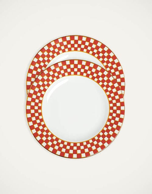 La DoubleJ Dinner Plates Set Of 2 La DoubleJ Dinner Plates Set Of 2 Apollo Brick DIN0002CER001APL01RE06