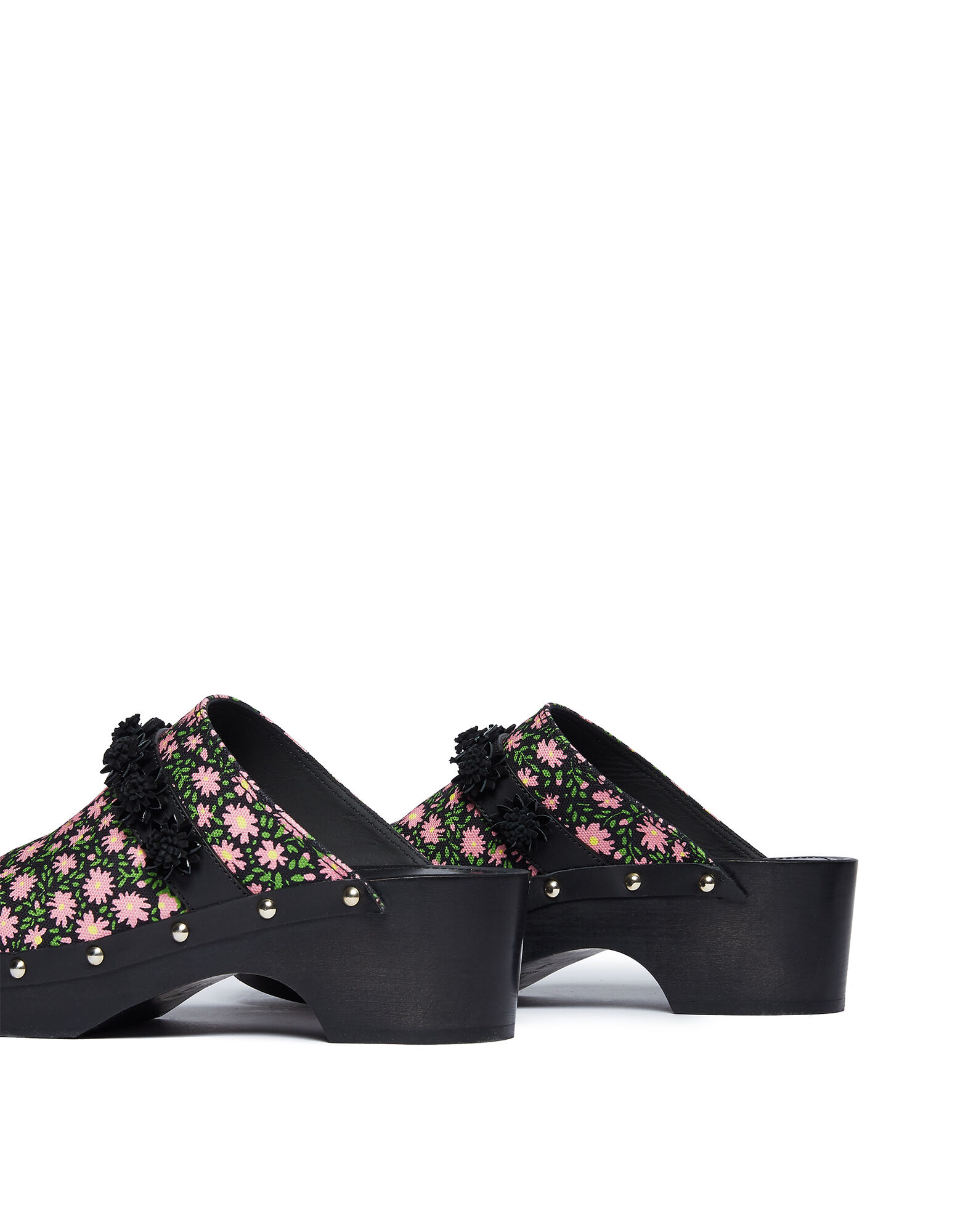LaDoubleJ LDJ X Fabrizio Viti Embroidered Jean Clogs Daisy SHO0001COT017DAI0002