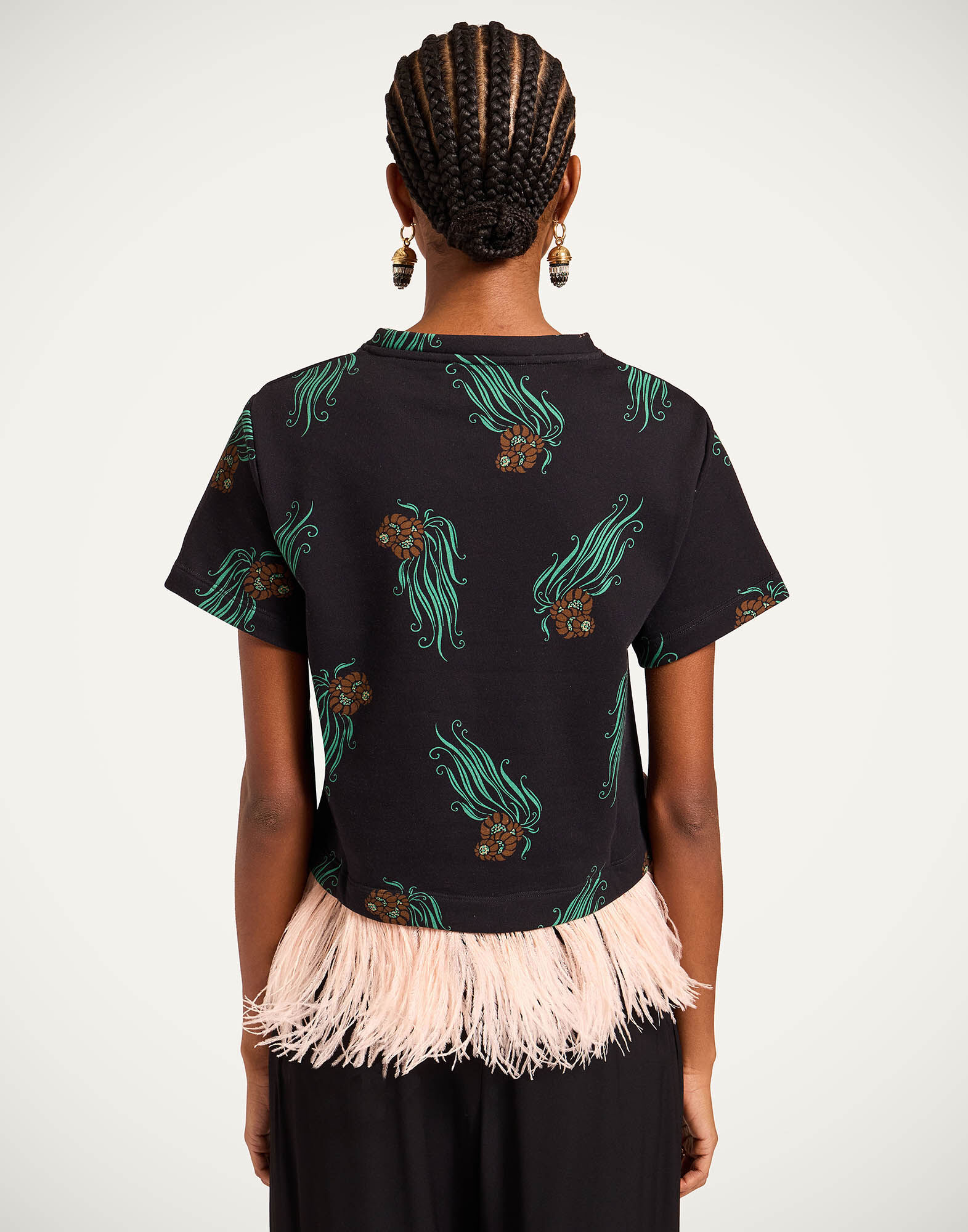 La DoubleJ La Scala Tee Lemuria Black TSH0026JER039LEM01BL01