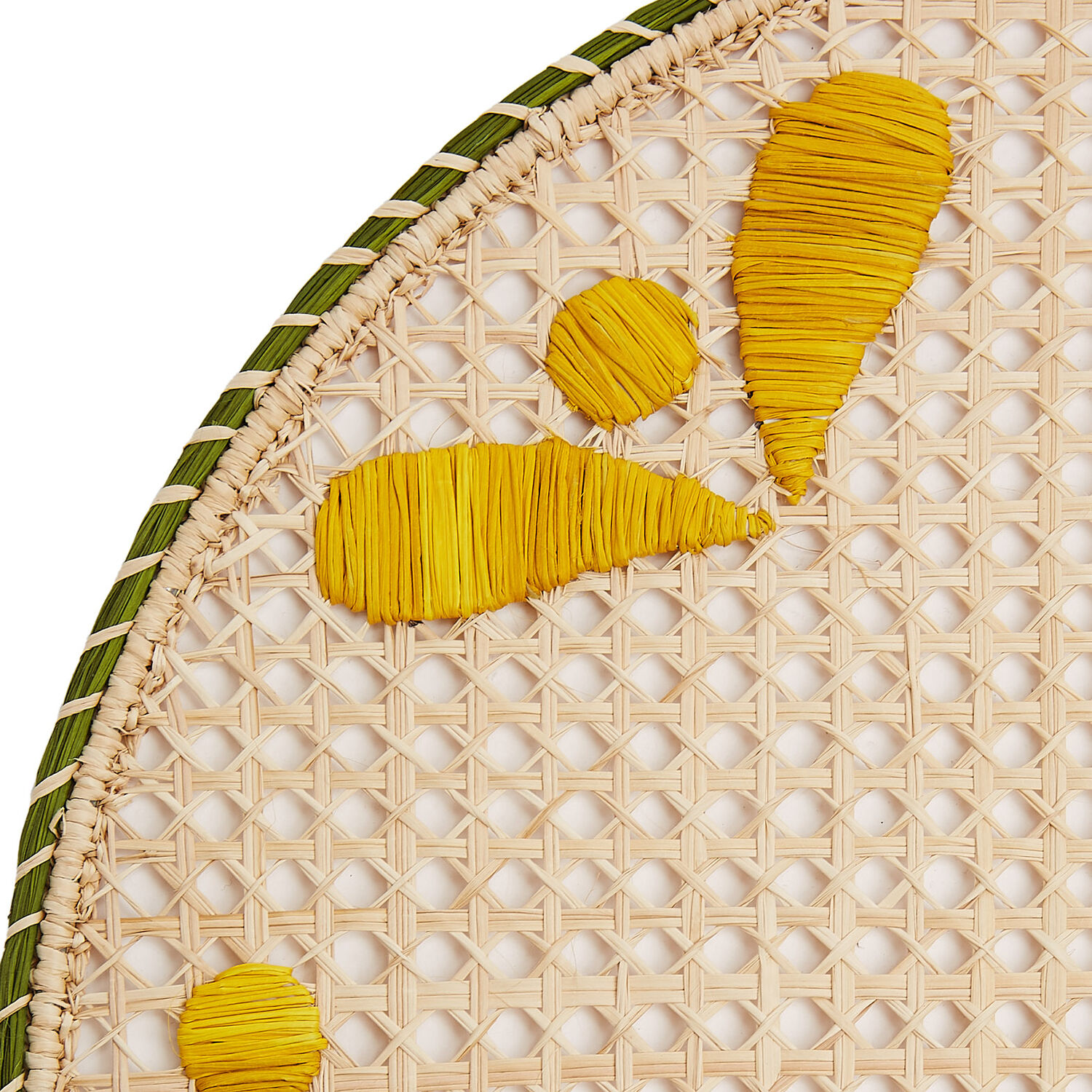 LA DOUBLEJ RAFFIA PLACEMATS SET OF 2 