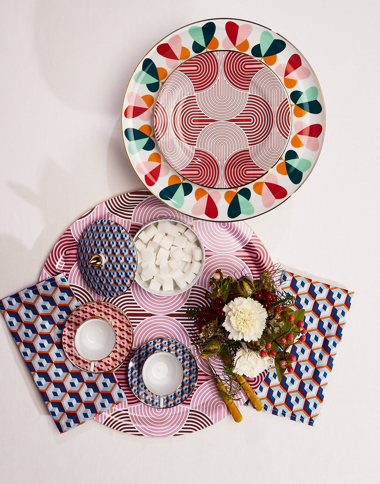 La DoubleJ Cake Stand Farfalle Ring DIS0053CER001FAR0005