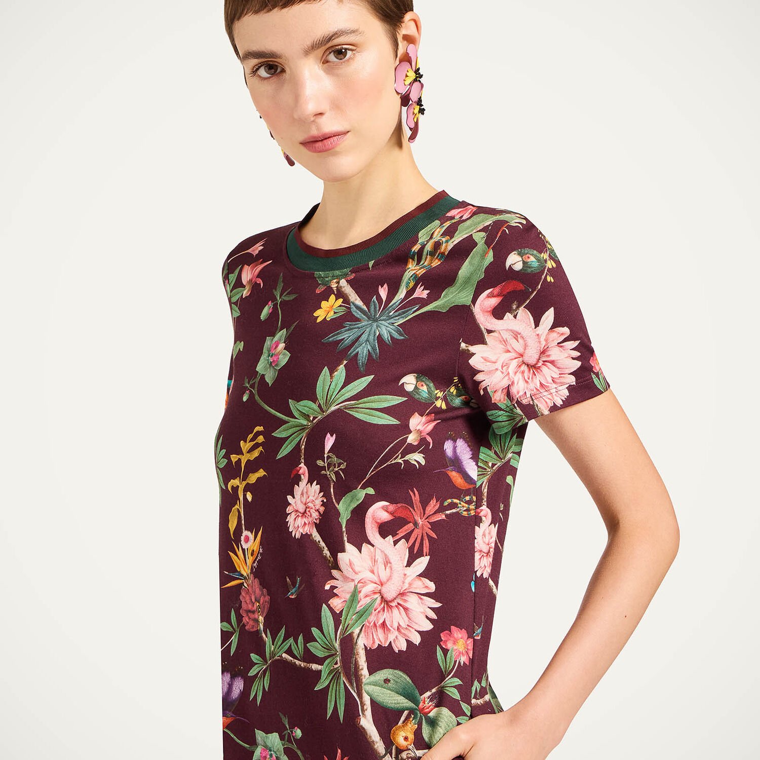 La Doublej Sporty Swing Dress In Brown