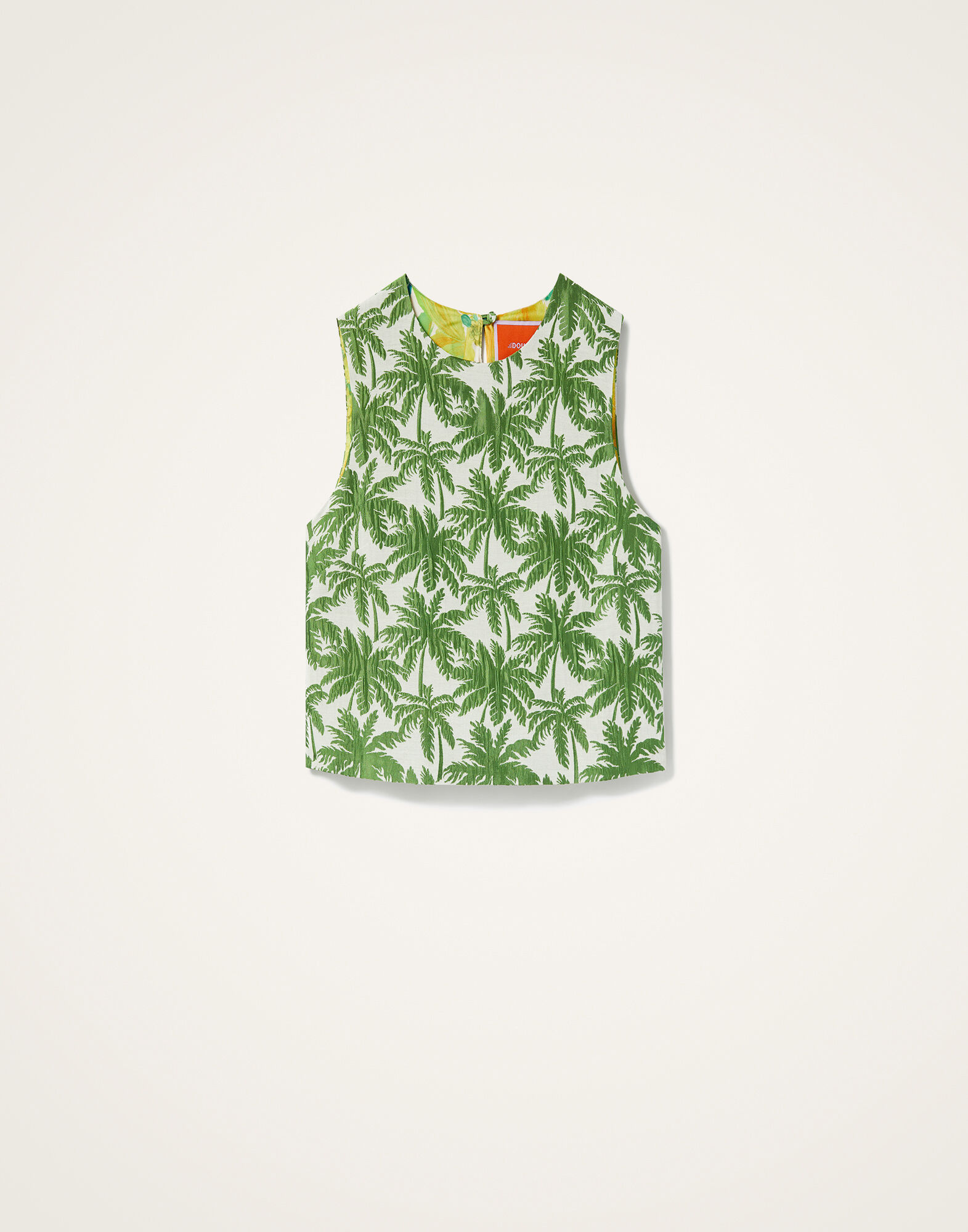 La DoubleJ Aria Top Tropicana White TOP0125JCQ112TRC03WH01