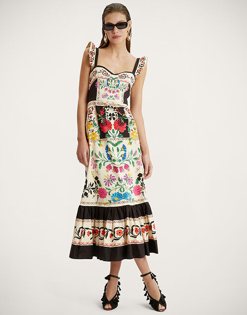 La DoubleJ Gingerbread Dress Plaza Placée Ivory DRE0672COT037PLA04WH04