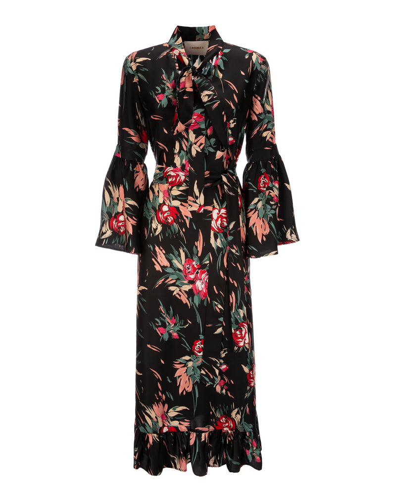 LaDoubleJ Happy Elbow Dress LaDoubleJ Happy Elbow Dress Breezy Nero DRE0196SIL001BRZ0002