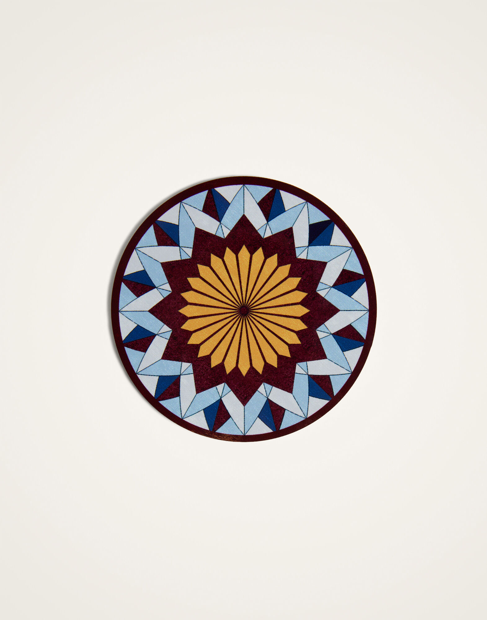 La DoubleJ Disk Coasters Set Of 4 Lotus Of Life Blue CST0009CRK001LOL01BU03