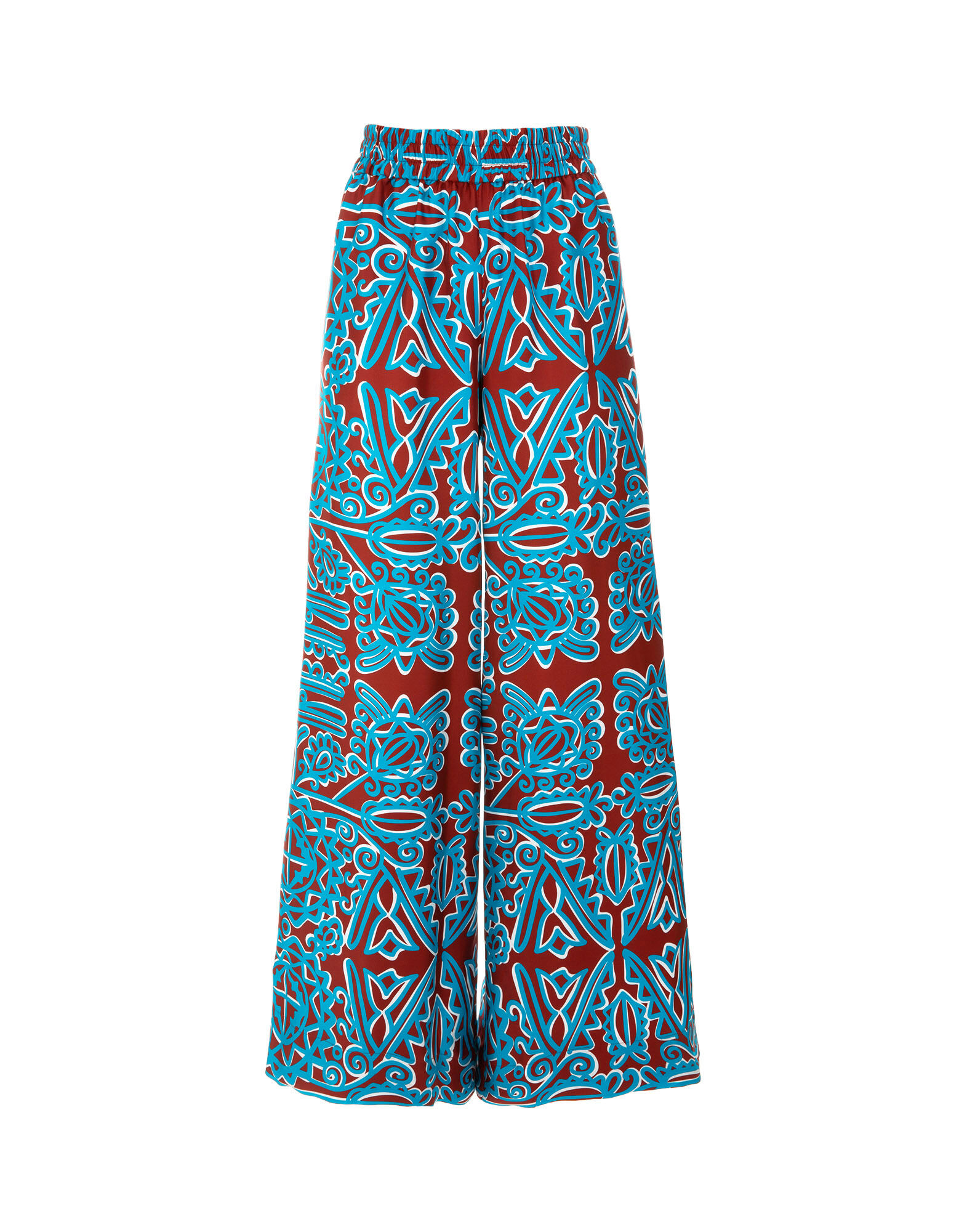 LaDoubleJ Palazzo Pants Parnaveg Turchese TRO0003SIL001PRN0003