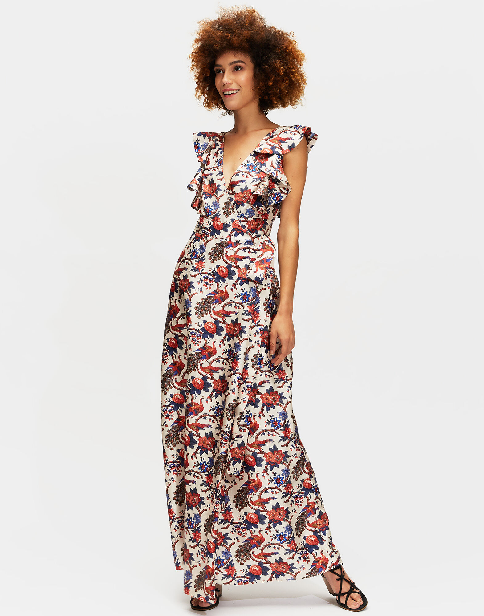 LaDoubleJ Wedding Guest Dress Pavone DRE0035SIL001PAV0002