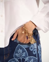 La DoubleJ Chain Bracelet La DoubleJ Chain Bracelet 24k Gold Plate BAC0014BRA003SOLIDYE05