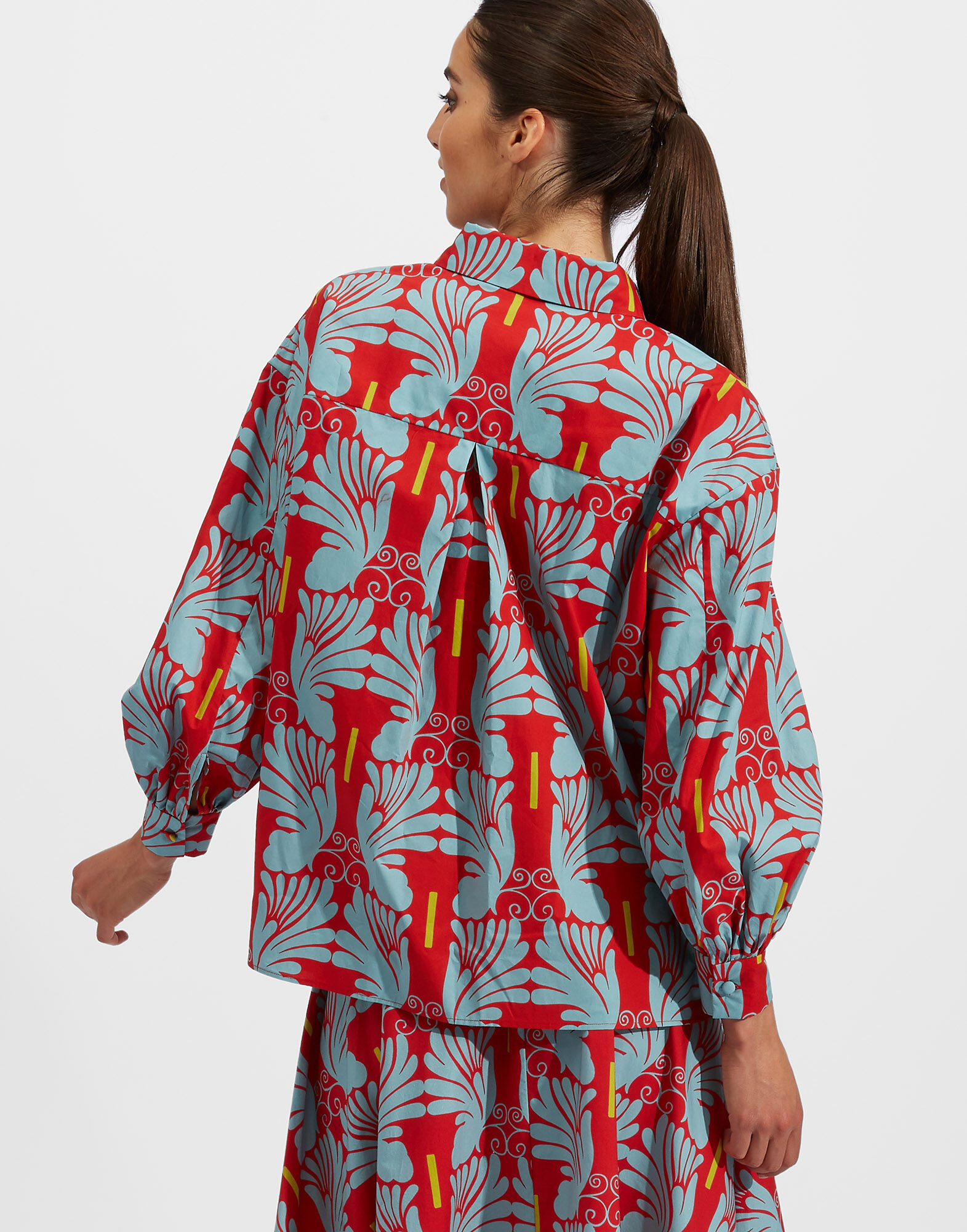 La DoubleJ Poet Shirt Ali Turchese SHI0055COT001WIG0008