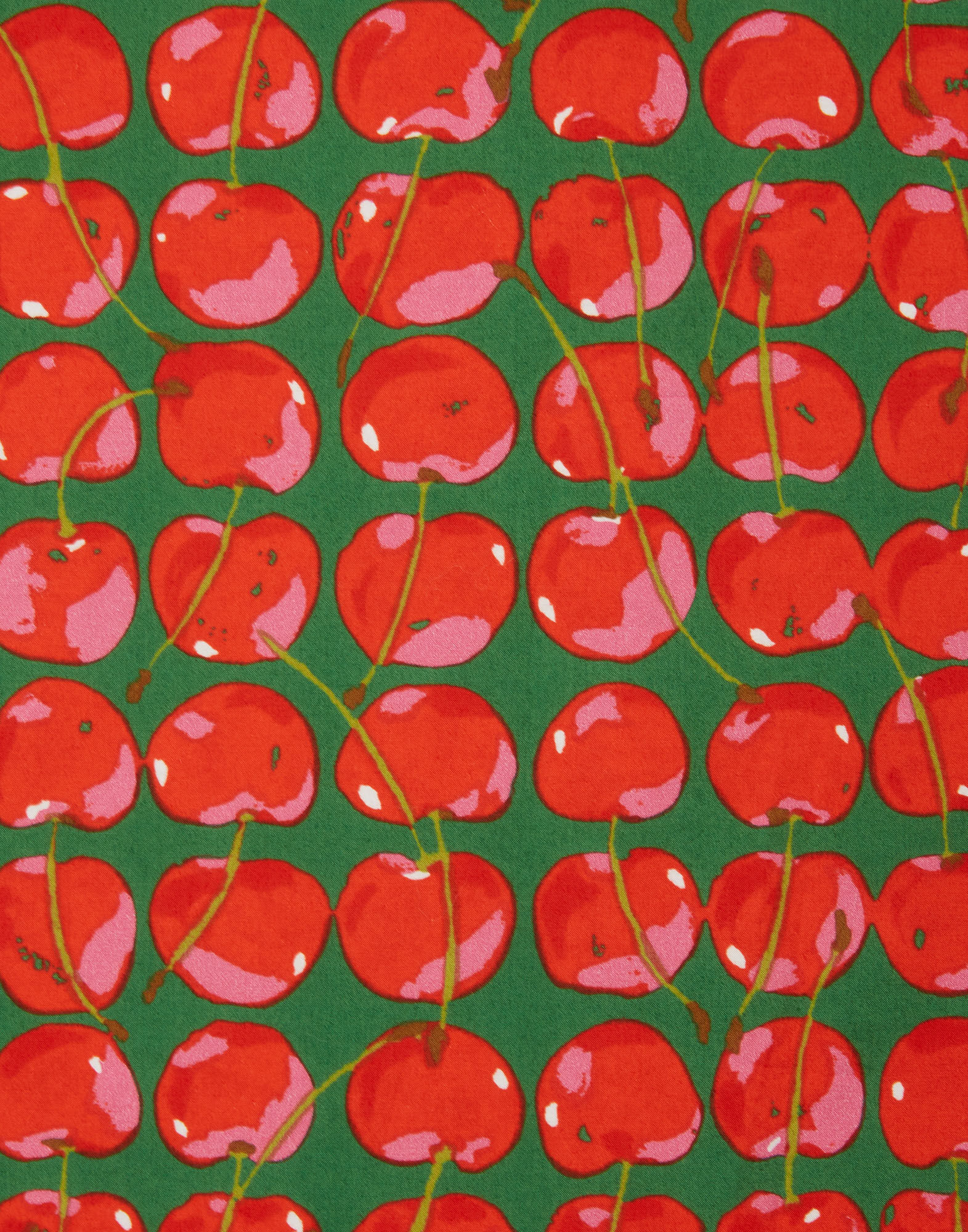 La DoubleJ Breakfast Dress Green Cherries DRE0331COT001CHY0001