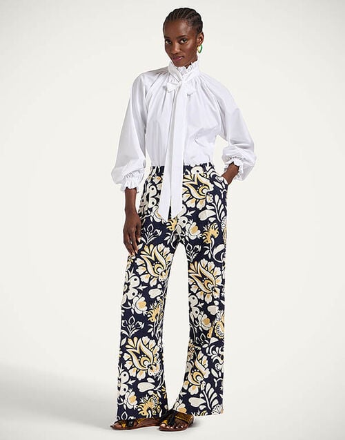 La DoubleJ Loose Pants La DoubleJ Loose Pants Selva Blue TRO0135COT005SEL06BU03