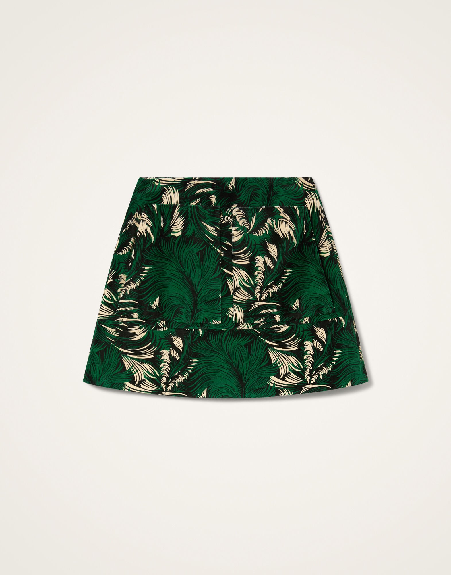 La DoubleJ Short Skirt Quill Green SKI0027VEL001QLL01GR02
