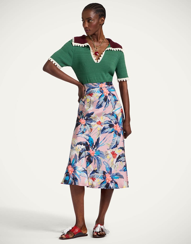 La DoubleJ Lungomare Skirt La DoubleJ Lungomare Skirt Maxi Tropicana Mauve SKI0089SIL001TRC01PU06