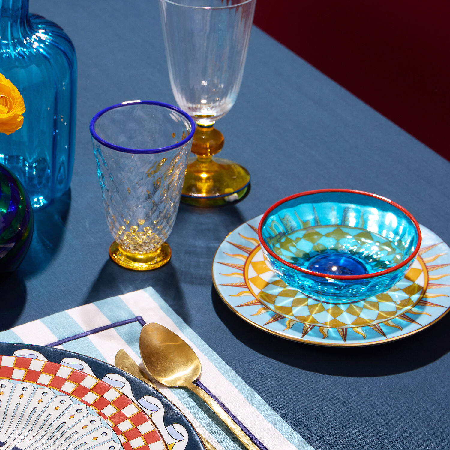 La Doublej Dessert Plates Set Of 2 In Ra Sky Blue