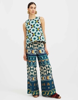 La DoubleJ Palazzo Pants La DoubleJ Palazzo Pants Casareale Placèe Emerald TRO0003SIL001REA01GR04