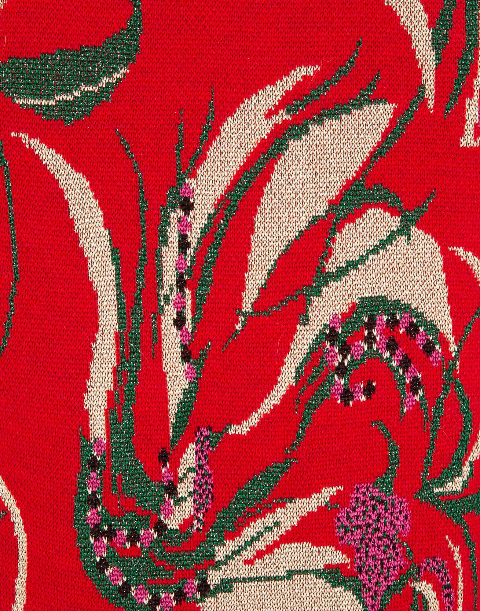 LaDoubleJ Cardigan Windy Flowers Rosso PUL0016KNI011WIN0001