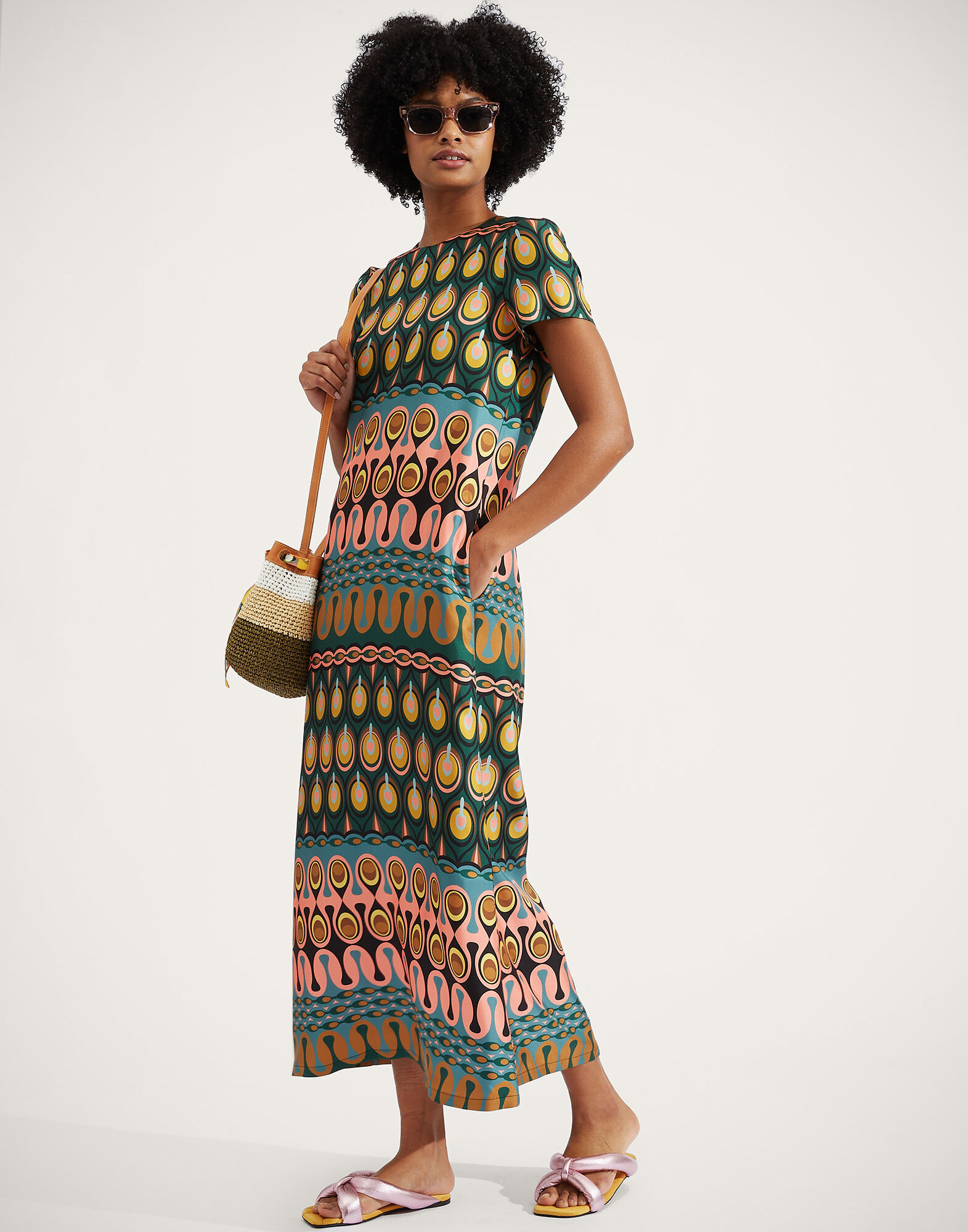 La DoubleJ Swing Dress Rio Verde DRE0001SIL001RIO0002