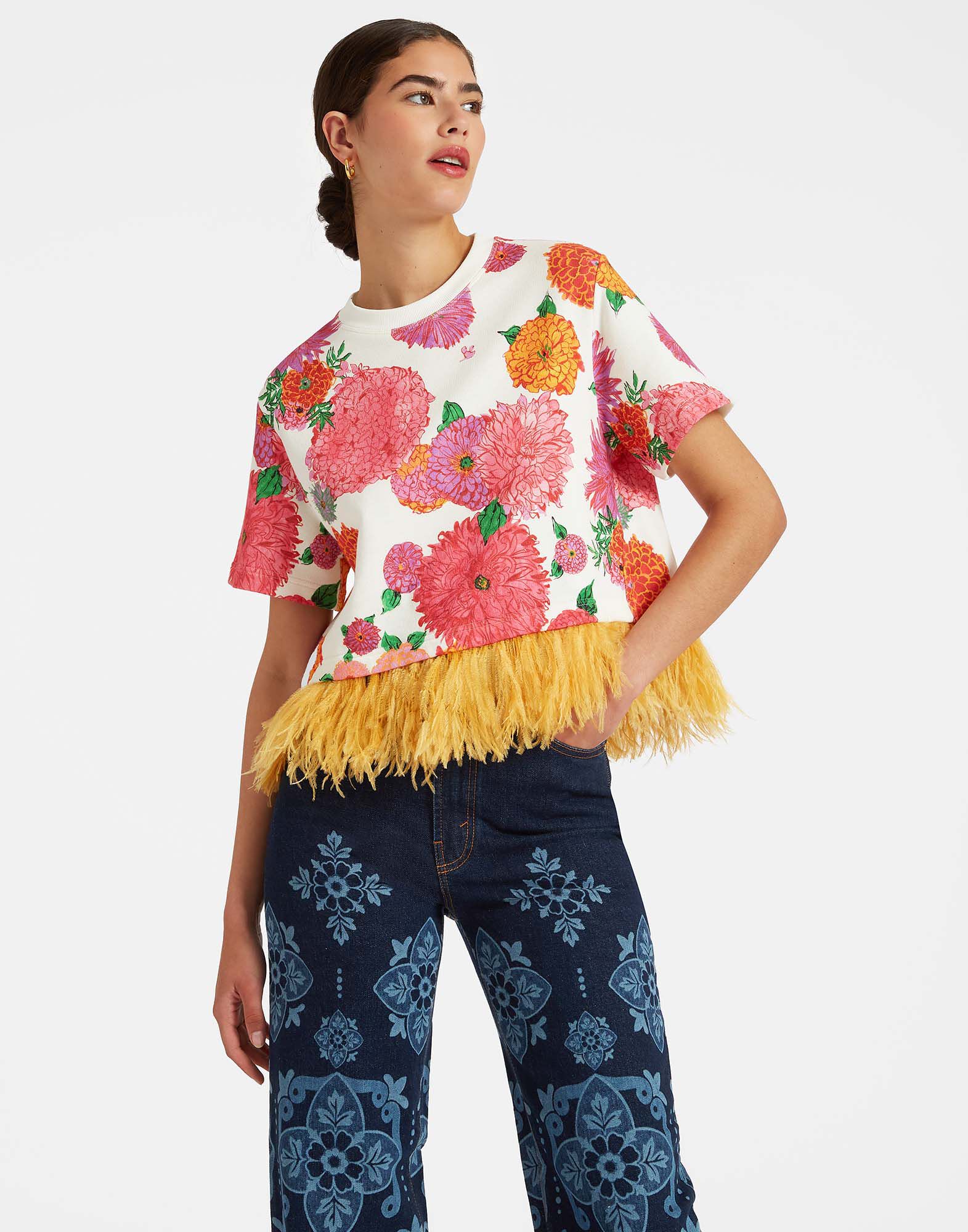 La DoubleJ La Scala Tee Gin White TSH0026JER031GYN01WH01