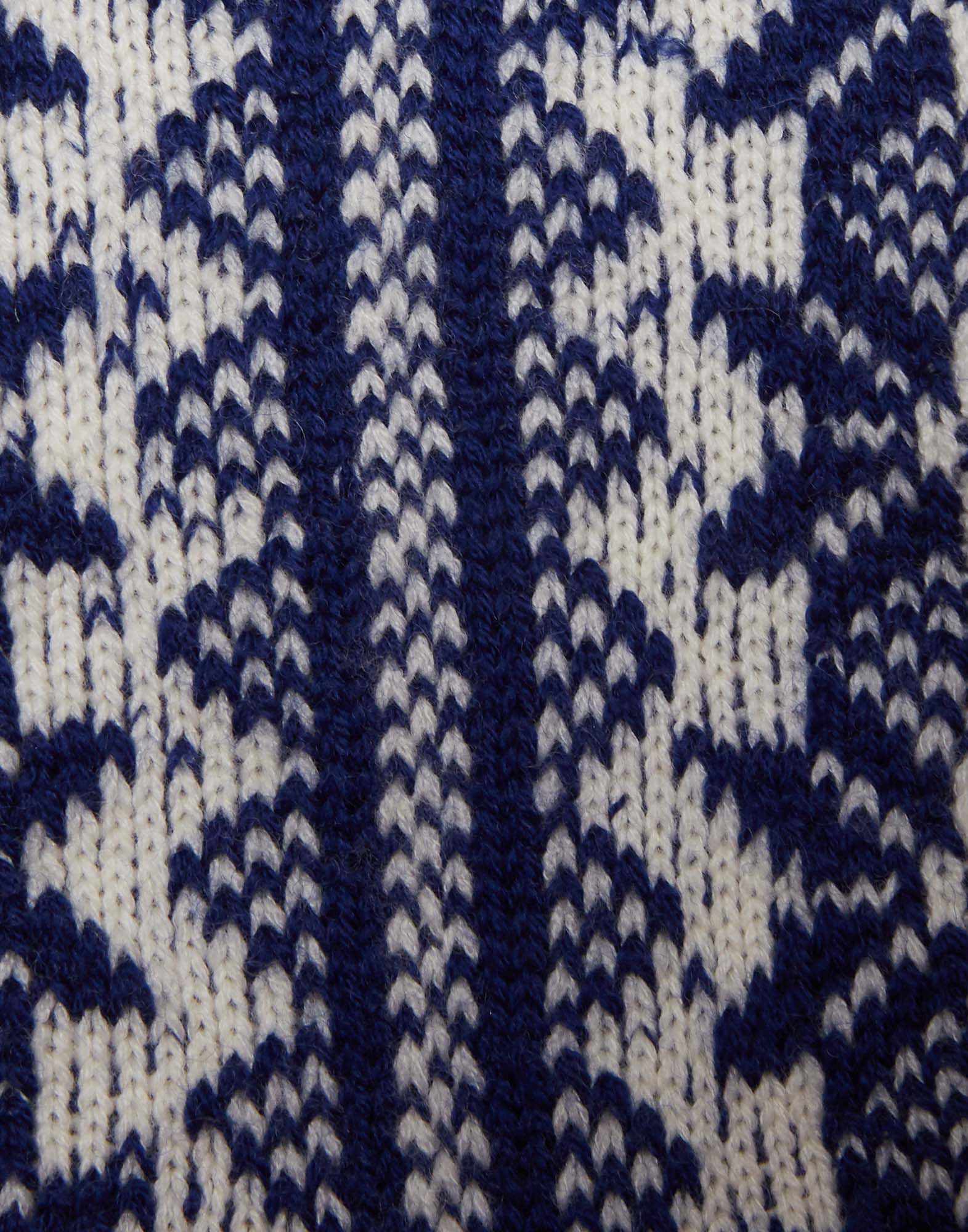 La DoubleJ Short Mountain Socks Star Bianco SOC0006WOL011STA0002