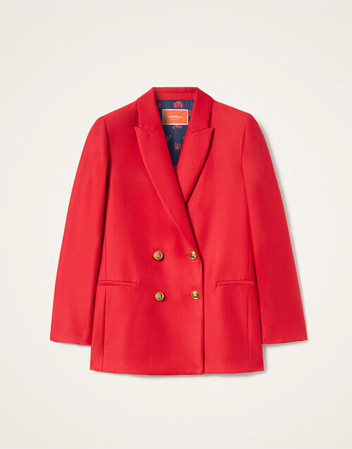 La DoubleJ Jagger Jacket Solid Red JAC0148WOL035SOLIDRE01