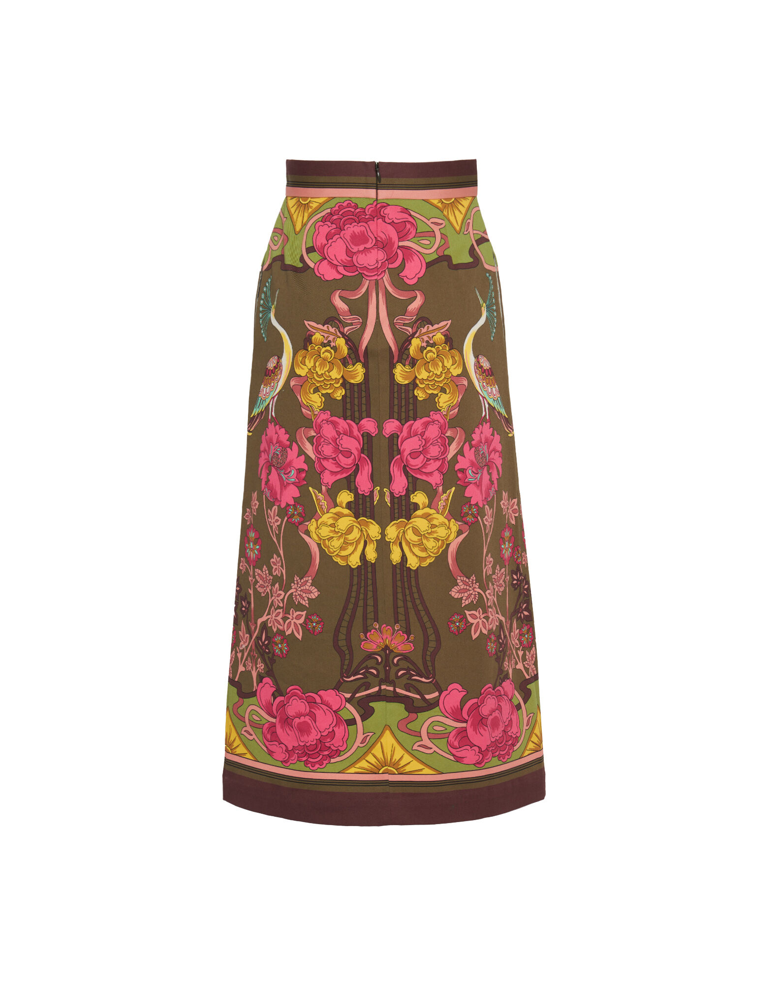 La DoubleJ Baia Skirt Taormina Plac&eacute;e Fango SKI0081COT037LRT01BR12