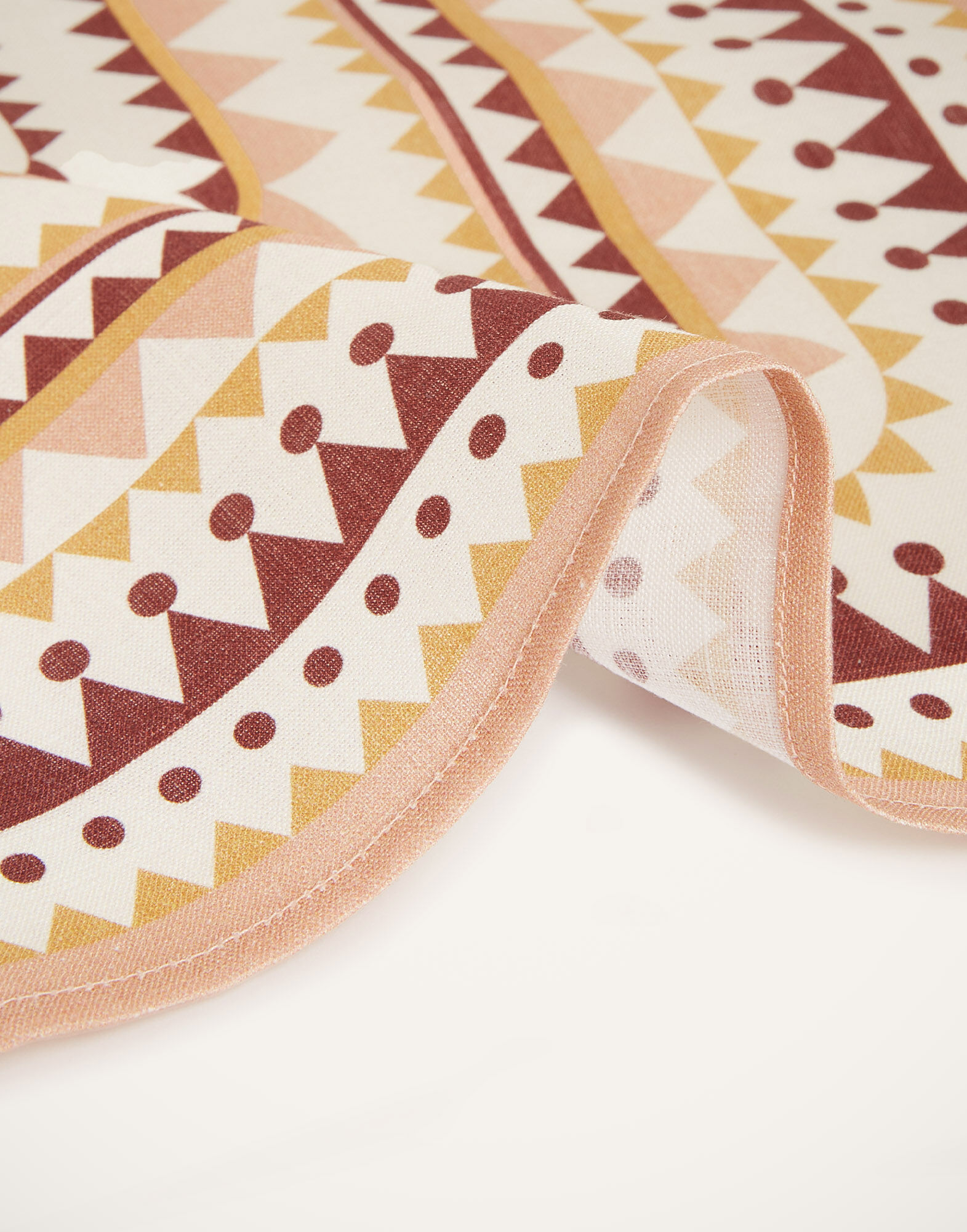 La DoubleJ Large Napkins Set Of 2 Doric Plac&eacute;e Pink NAP0006LIN001DOR01PI05