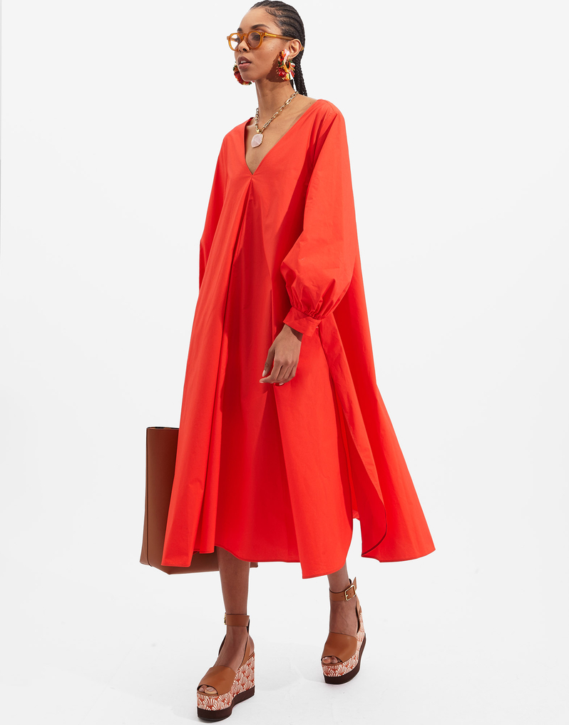 La DoubleJ Bali Dress La DoubleJ Bali Dress Solid Red DRE0279COT001RED0003