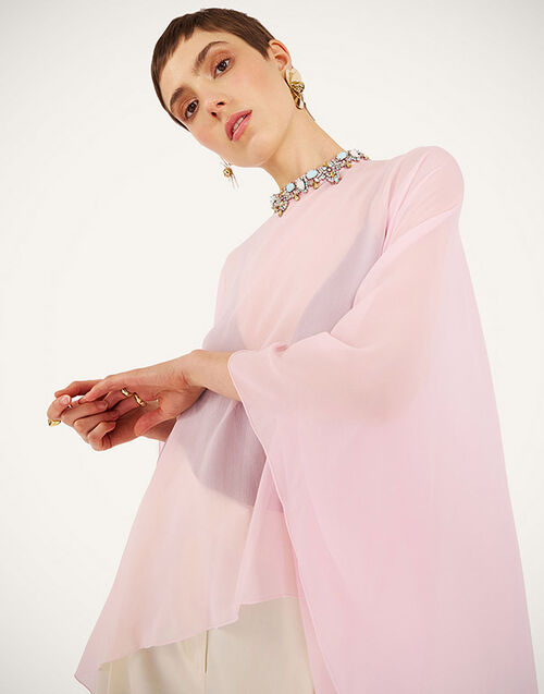 La DoubleJ Maria Cape Solid Pink SCA0091SIL025SOLIDPI01