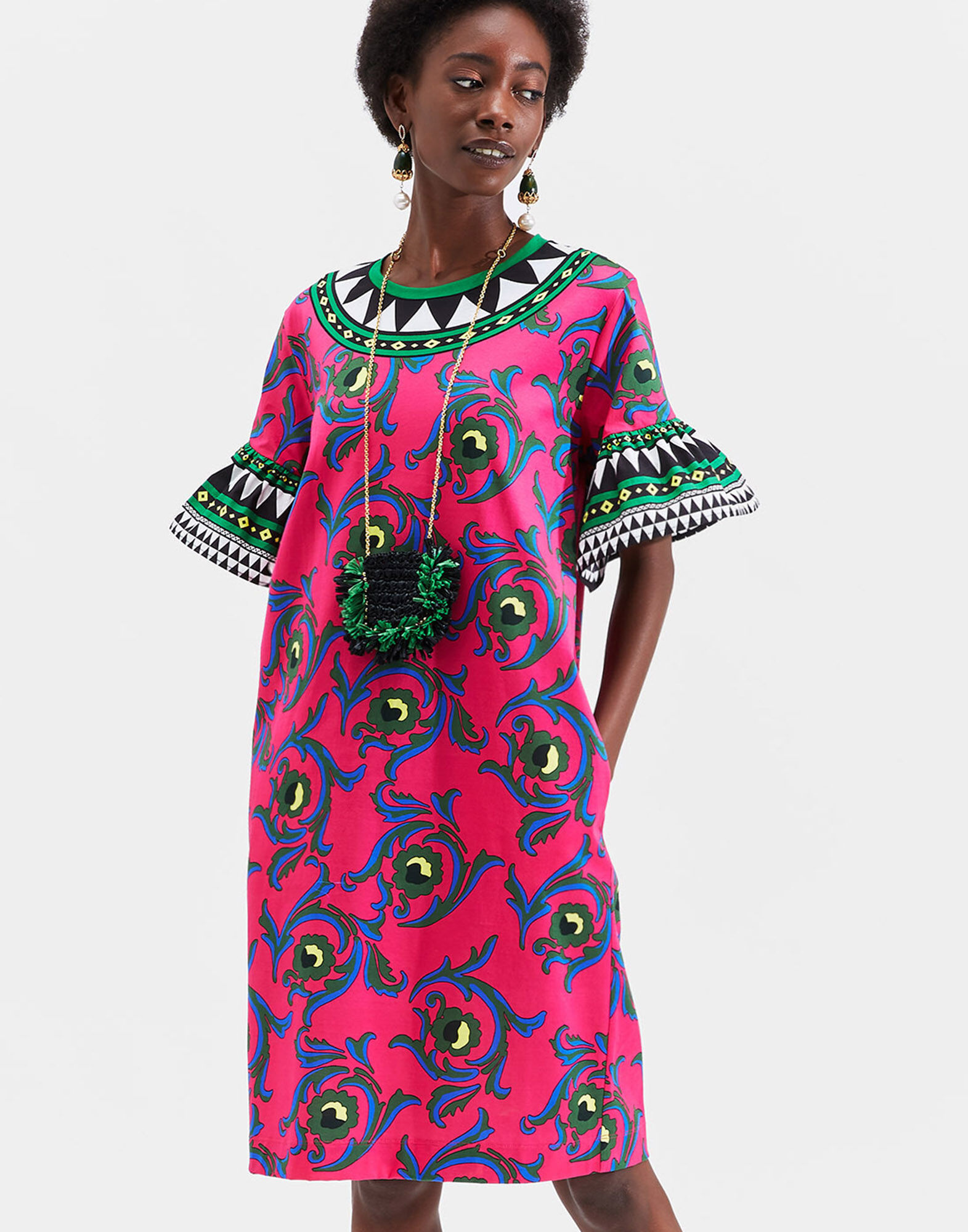 LaDoubleJ Mini Purse Necklace Solid Black NEC0008RAF001BLA0001