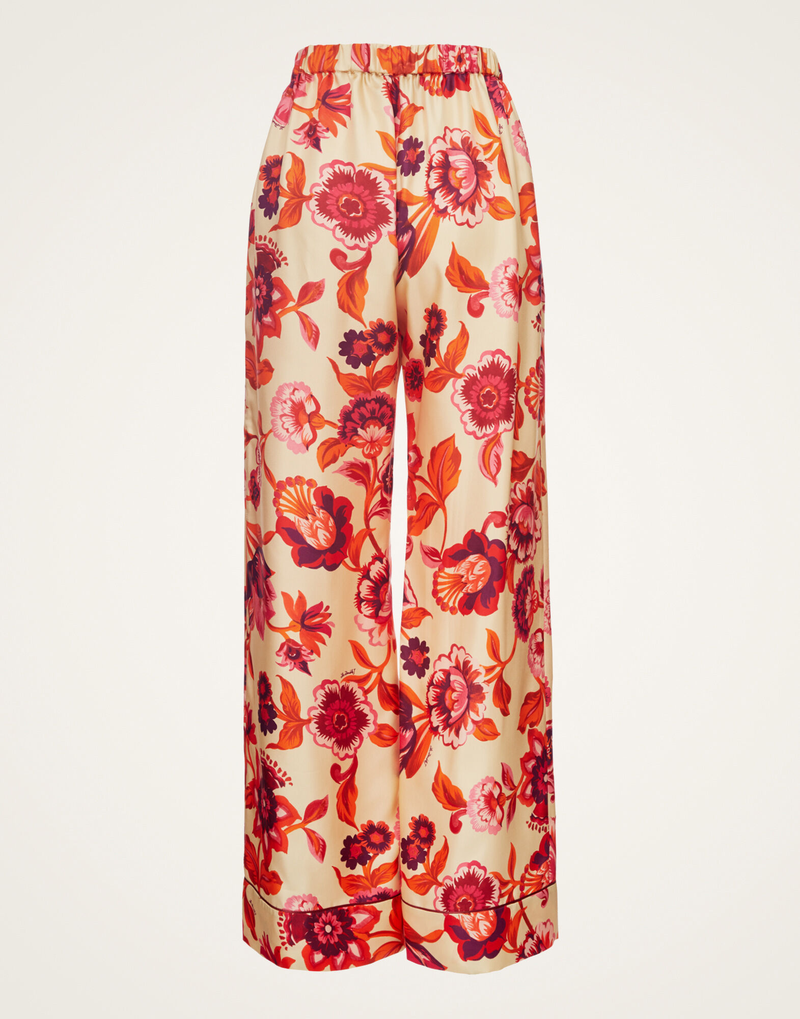 La DoubleJ Pajama Pants Hottie Cream TRO0116SIL001HOT01WH03