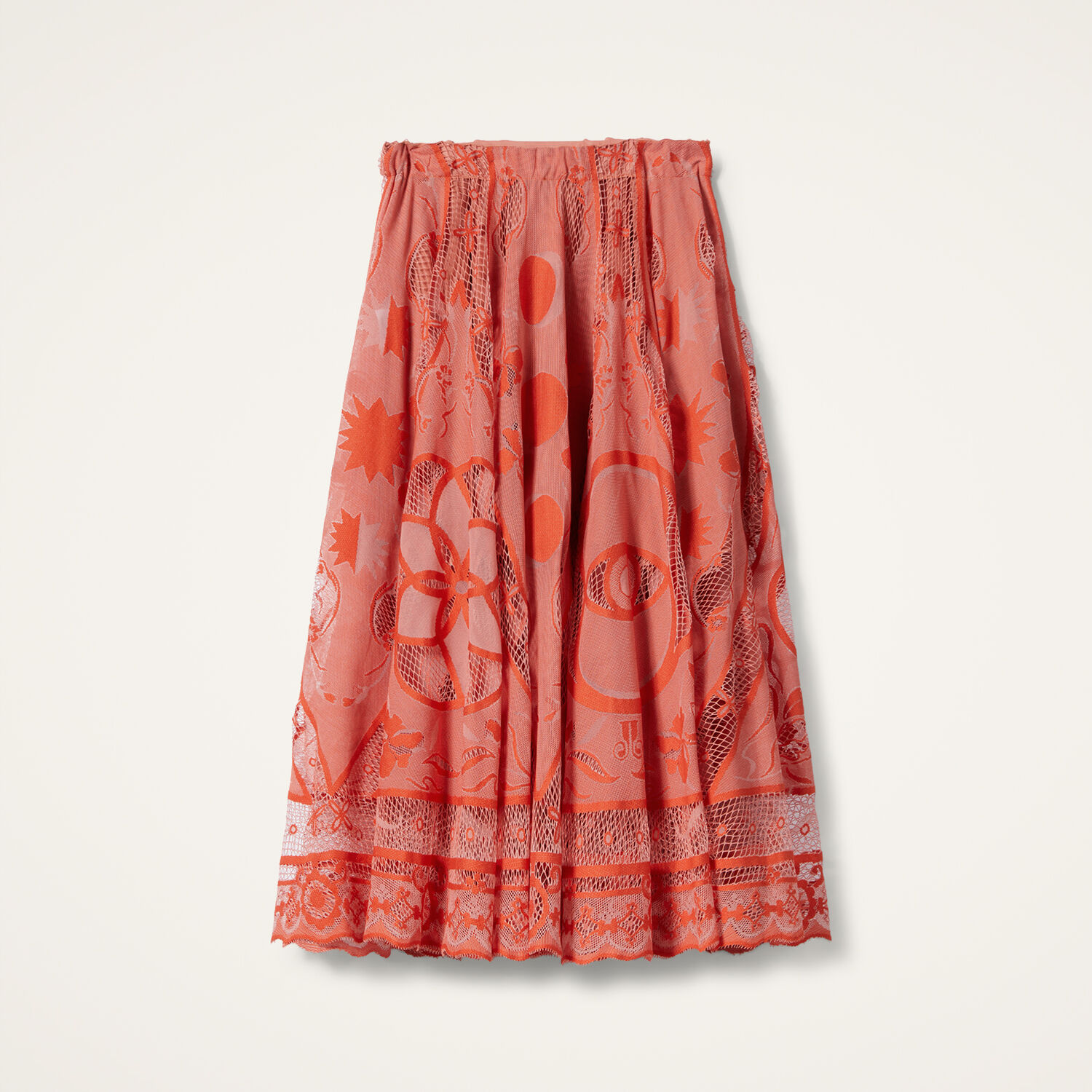 La Doublej Dutchess Skirt In Red