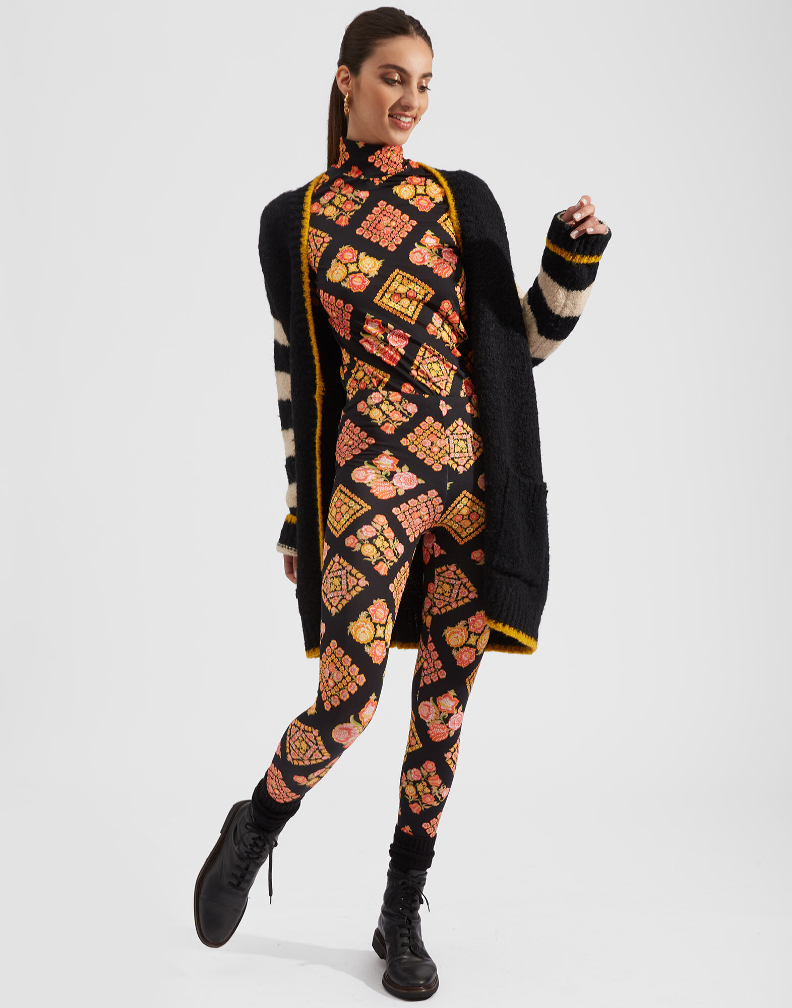 La DoubleJ Leggings Cowgirl Nero TRO0013JER005COW0006