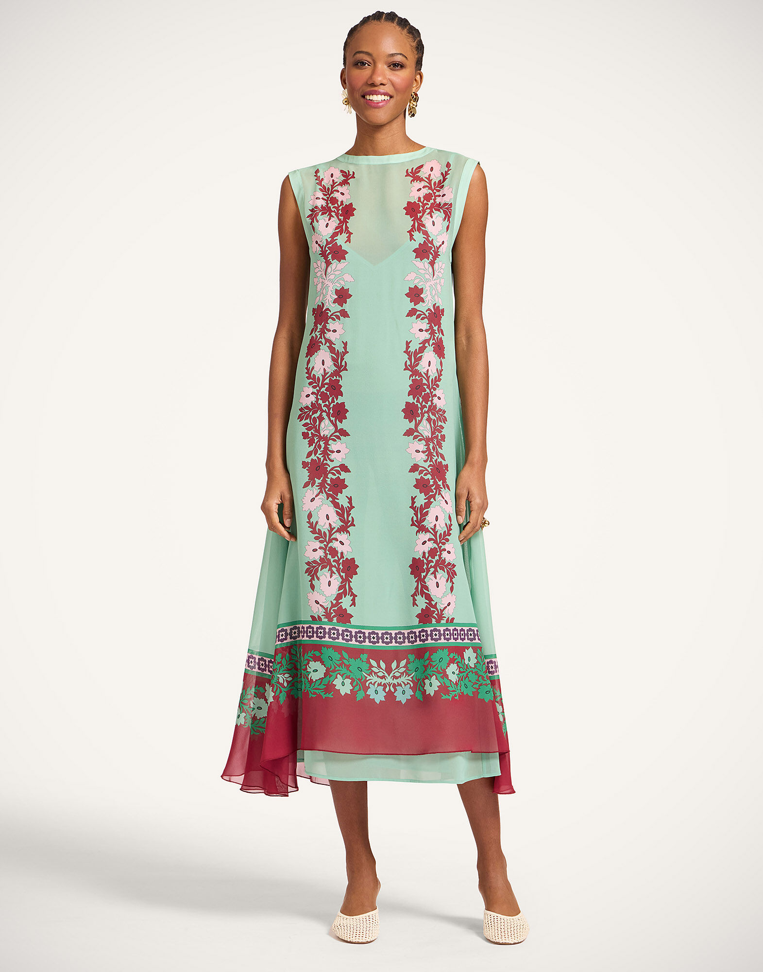 La DoubleJ Maria Dress Regalia Plac&eacute;e Menta DRE0999SIL014REG02GR11