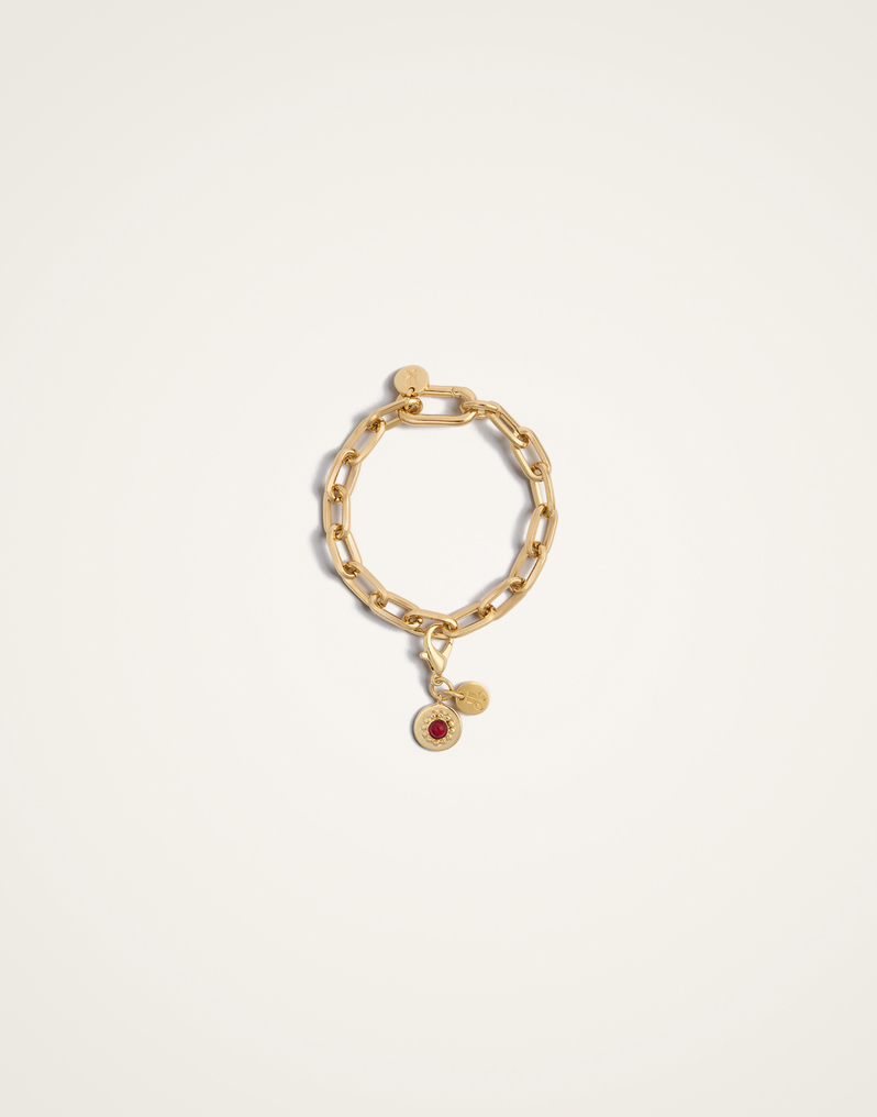 La DoubleJ Mineral Charm La DoubleJ Mineral Charm 24k Gold Plate CHM0011BRA003SOLIDRE01