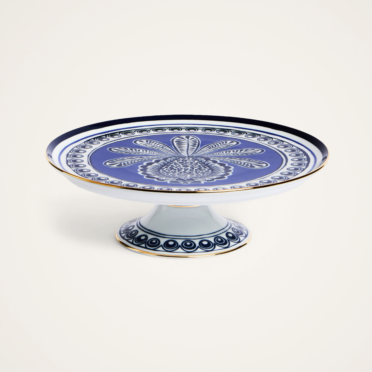 La Doublej Cake Stand In Big Pineapple Blue