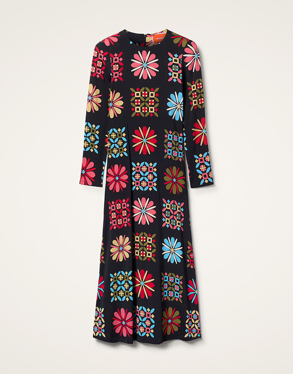 La DoubleJ Long Sleeve Swing Dress Vetrata Grande DRE0184VIS001VET0003