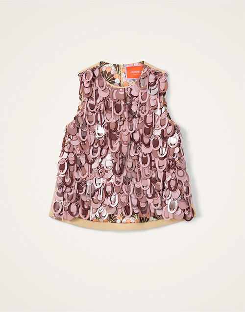 La DoubleJ La Scala Top Solid Light Beige TOP0198COT089SOLIDBR01