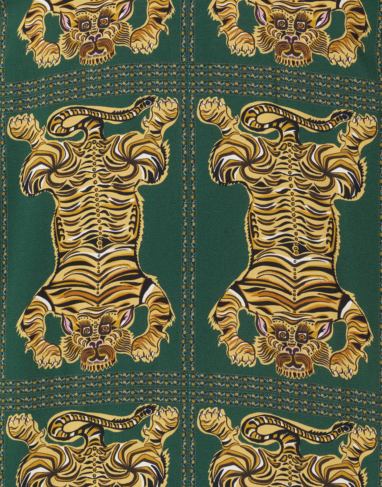 La DoubleJ Long Sleeve Swing Dress Tiger Tiles DRE0184VIS001TIG0002