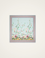 La DoubleJ Pareo La DoubleJ Pareo Zooflora Placée Light Blue SCA0051COT021ZOF06BU01