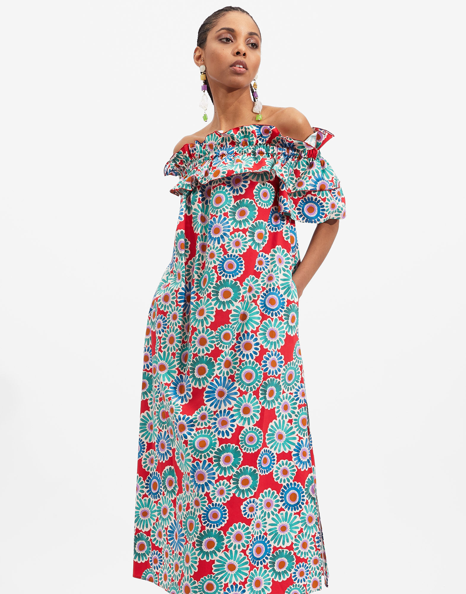 La DoubleJ Breakfast Dress Crazy Daisy DRE0331COT001DAY0001