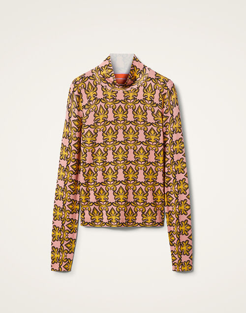 La DoubleJ Silky Turtleneck Herald Fuchsia PUL0236KNI143VA328PI03