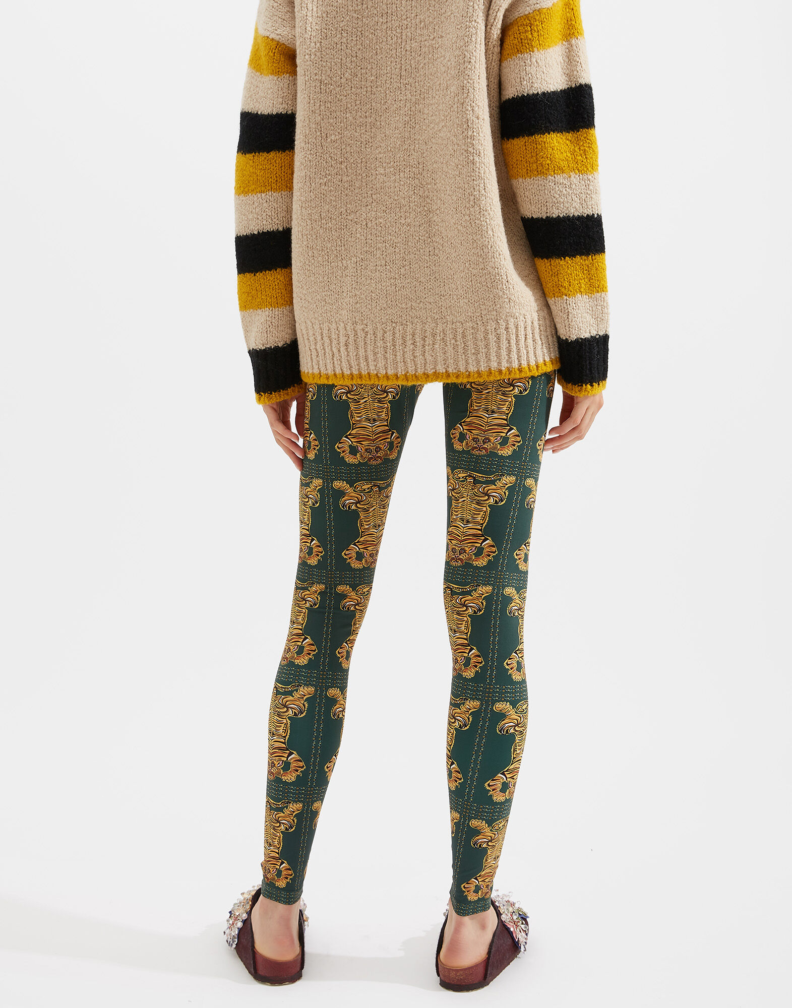 Zara chain print leggings deals