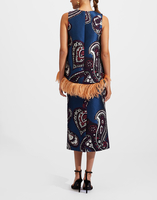 La DoubleJ Pencil Skirt La DoubleJ Pencil Skirt Paisley Blu SKI0011JAC035PAI0002