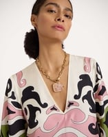 La DoubleJ Soul Pendant Necklace La DoubleJ Soul Pendant Necklace 24k Gold Plate & Pink Quartz NEC0017BRA003STO02YE05