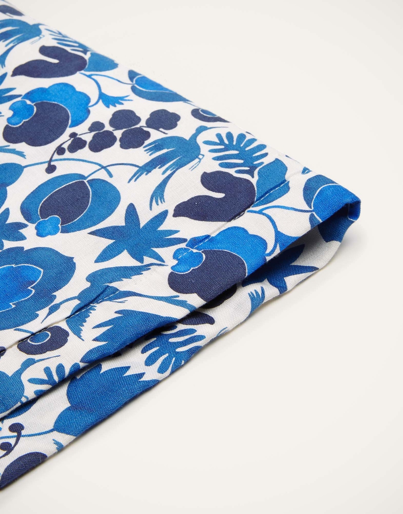 La DoubleJ Placemat Set Of 2 La DoubleJ Placemat Set Of 2 Wildbird Blu Small TBM0001LIN001CER0009